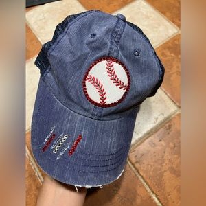 LeeLee Rox Swarovski Crystal Baseball Cap